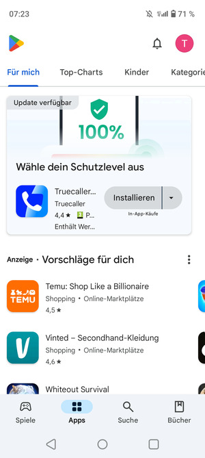 Wählen Sie Suche