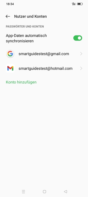 Wählen Sie Ihr Google Konto