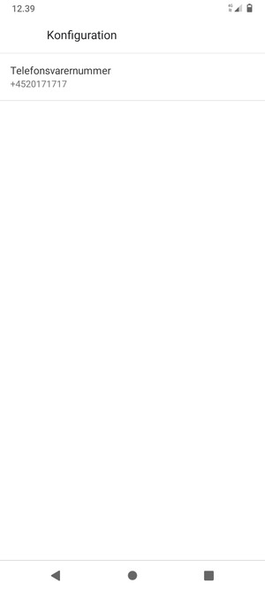 Vælg Telefonsvarernummer