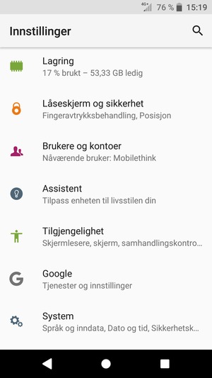 Bla til og velg Brukere og kontoer