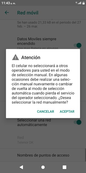 Seleccione ACEPTAR