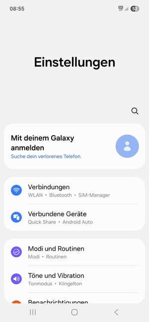 Wählen Sie Verbindungen