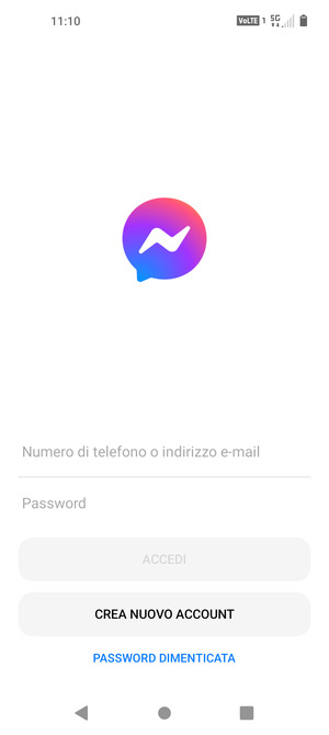 L'app è pronta per l'uso
