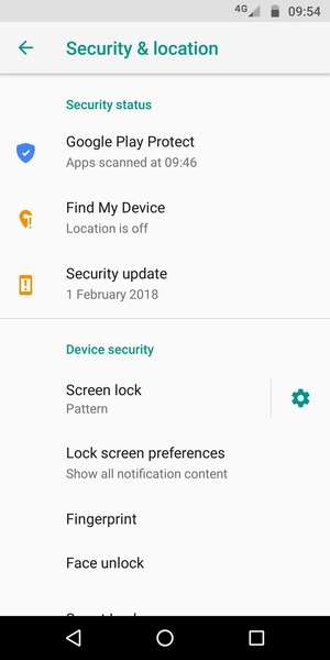 Your phone is now secure with a screen lock