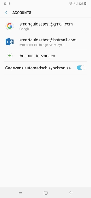 Selecteer uw Google-account