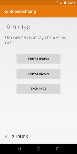 Wählen Sie EXCHANGE