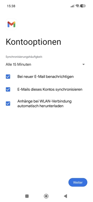 Wählen Sie Weiter