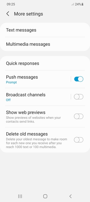 Select Text messages