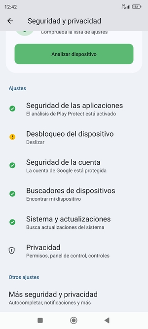 Desplácese y seleccione Sistema y actualizaciones