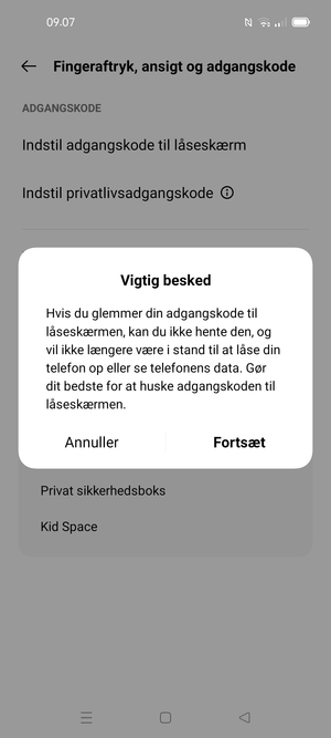 Vælg Fortsæt