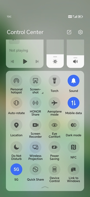 Scroll to and select Power Saving