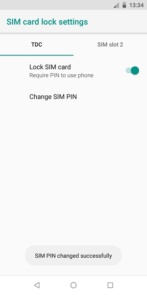 Your SIM PIN has been changed