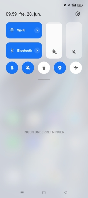 Aktiver topmenuen igen