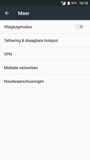Selecteer Mobiele netwerken