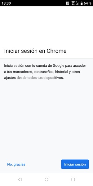 Seleccione No, gracias