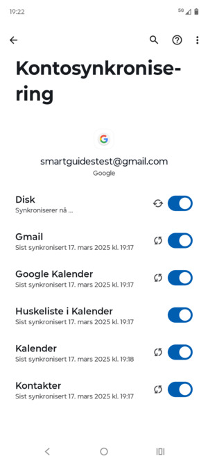 Velg menyknappen
