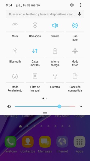 Seleccione Sonido para cambiar al modo de vibración