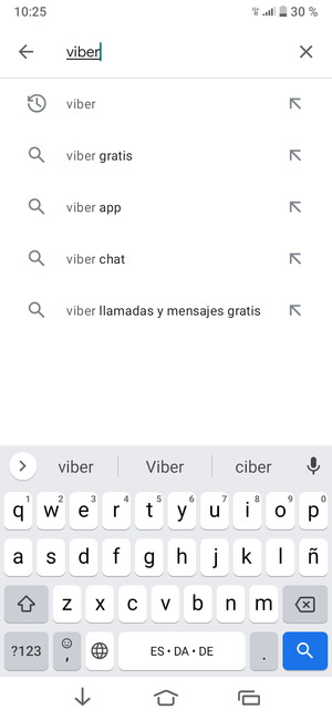Introduzca el nombre de la aplicación y seleccione Buscar