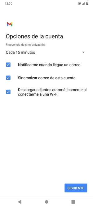 Seleccione SIGUIENTE