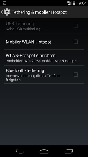 Wählen Sie WLAN-Hotspot einrichten