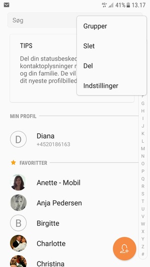 Vælg Indstillinger