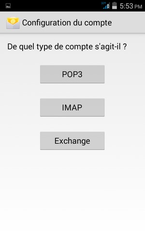 Sélectionnez Exchange