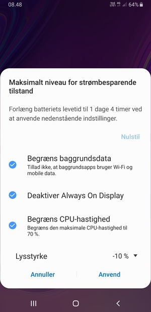 Vælg Anvend