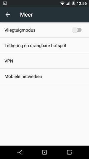 Selecteer Mobiele netwerken