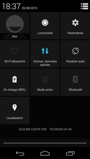 Désactiver le Wi-Fi et le Bluetooth