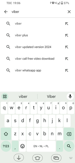 Enter the app name and select Search