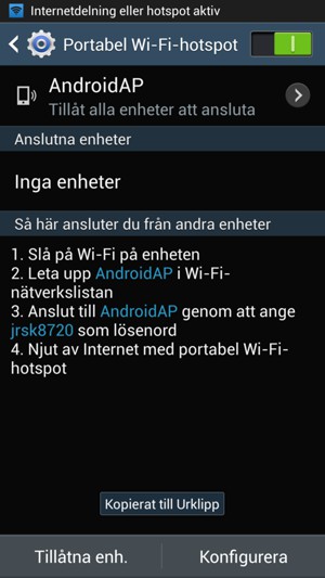 Välj Konfigurera