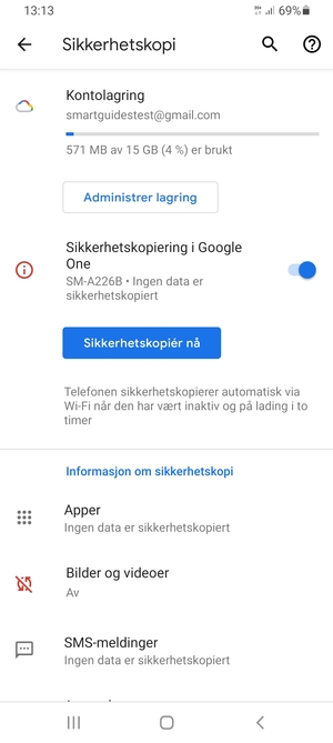 Velg Kontolagring