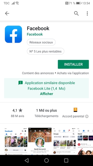 Sélectionnez INSTALLER