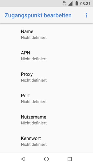 Geben Sie MMS-Informationen ein