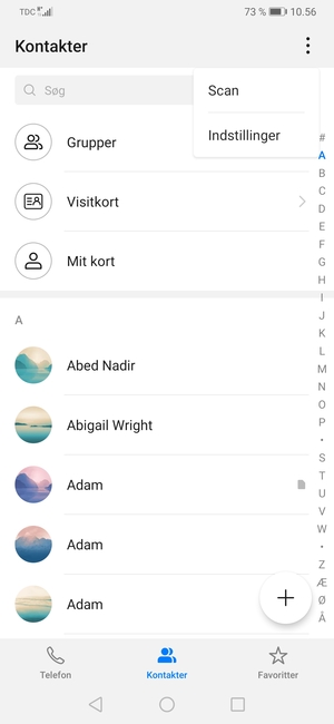 Vælg Indstillinger