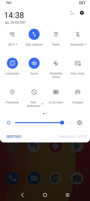 Attiva Luminosità automatica