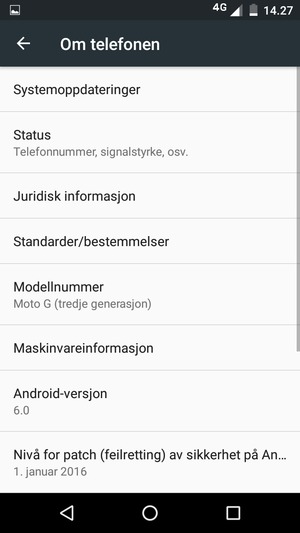 Velg Systemoppdateringer