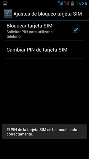 El PIN de su tarjeta SIM ha sido cambiado