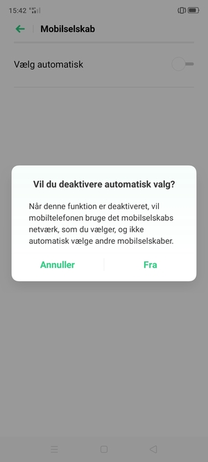 Vælg Fra