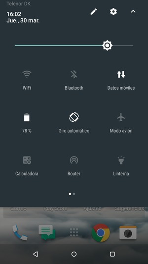 Ajuste el brillo al nivel requerido