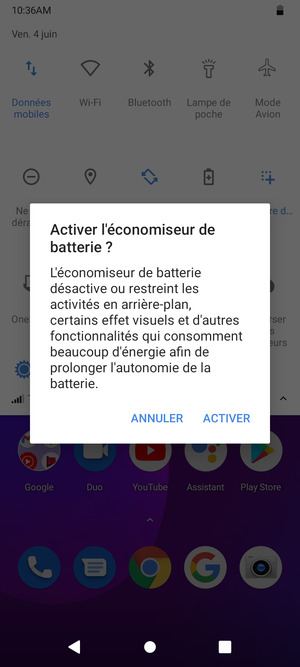 Sélectionnez ACTIVER