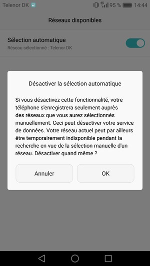 Sélectionnez OK