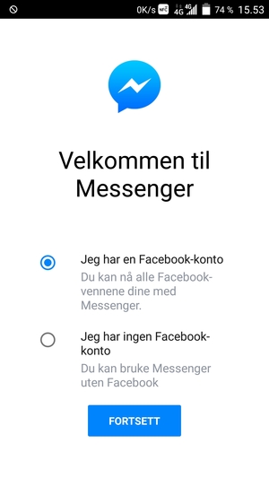 Applikasjonen er klar til bruk