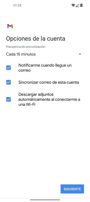 Seleccione SIGUIENTE