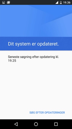 Vælg SØG EFTER OPDATERINGER