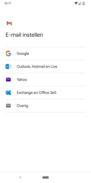 Selecteer Outlook, Hotmail en Live