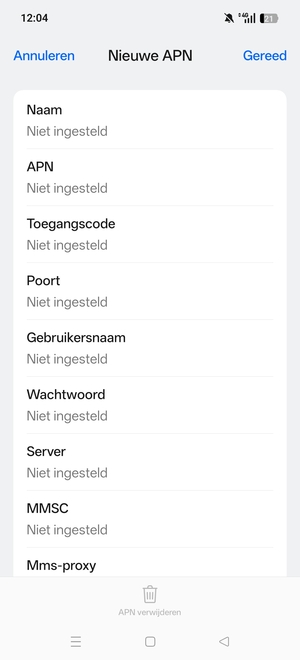Voer mms-gegevens in