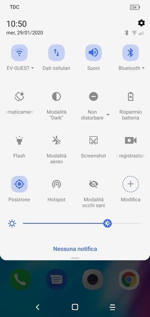 Disattiva Wi-Fi e Bluetooth
