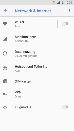 Wählen Sie WLAN