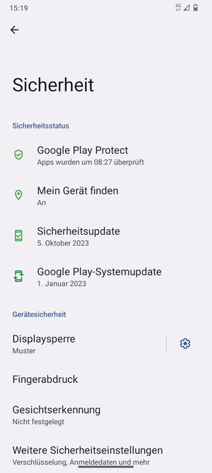 Ihr Handy ist jetzt mit einer Bildschirmsperre gesichert